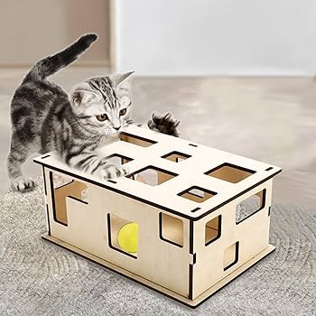 ねこ:0ページ Amazon.co.jp: Keloglu 猫の迷路おもちゃ、猫のパズルボックス